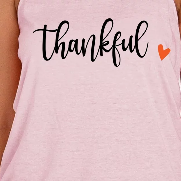 Thankful Thanksgiving Fall Vibes Halloween Autumn Gift Women's Knotted Racerback Tank