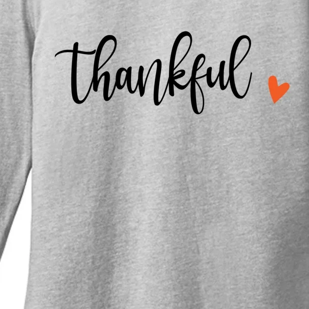 Thankful Thanksgiving Fall Vibes Halloween Autumn Gift Womens CVC Long Sleeve Shirt