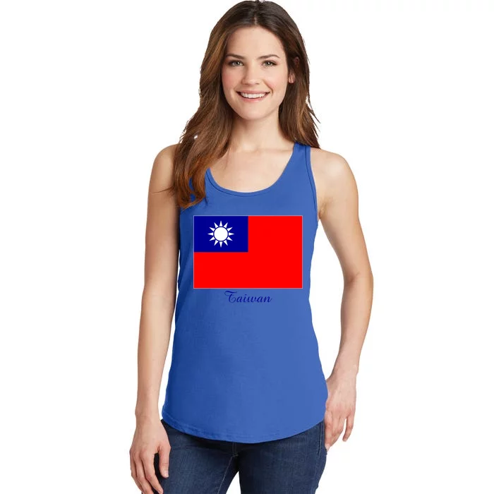 Taiwan Taiwanese Flag Souvenir Gift Ladies Essential Tank