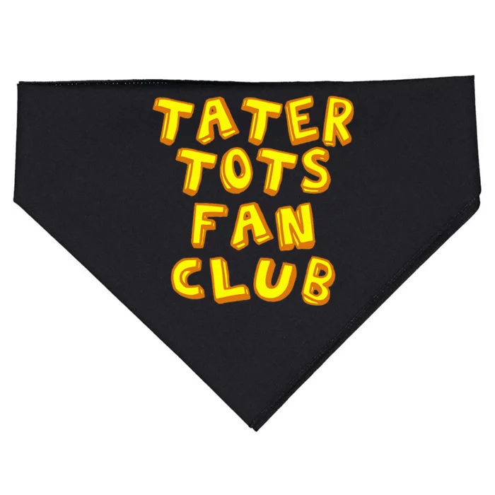 Tater Tots Fan Club Eat Tater Tot Time Lunch Or Dinner USA-Made Doggie Bandana