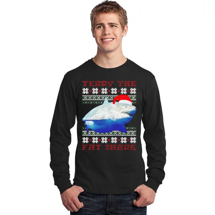 Terry The Fat Shark Christmas Tall Long Sleeve T-Shirt