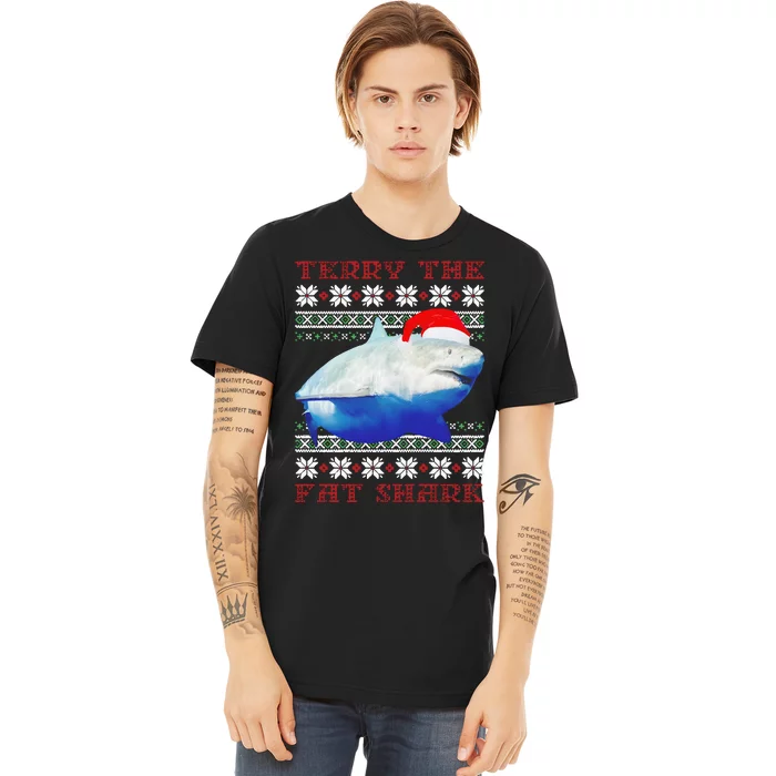 Terry The Fat Shark Christmas Premium T-Shirt