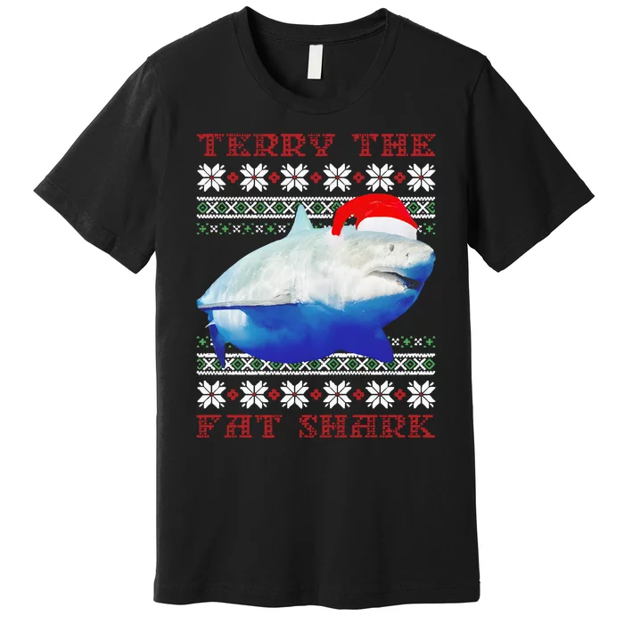 Terry The Fat Shark Christmas Premium T-Shirt