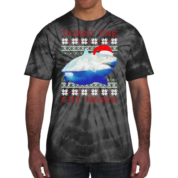 Terry The Fat Shark Christmas Tie-Dye T-Shirt