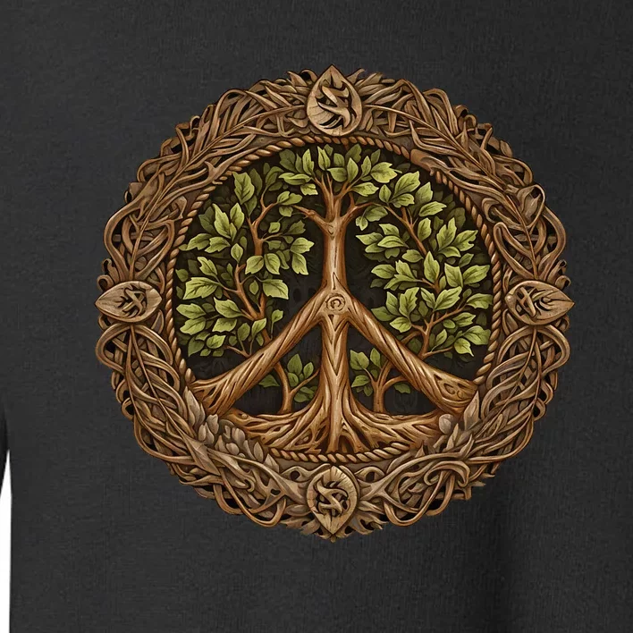 Tree of Life Peace Toddler Sweatshirt