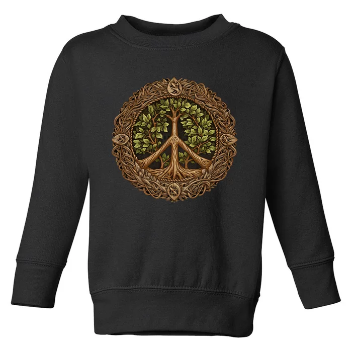 Tree of Life Peace Toddler Sweatshirt