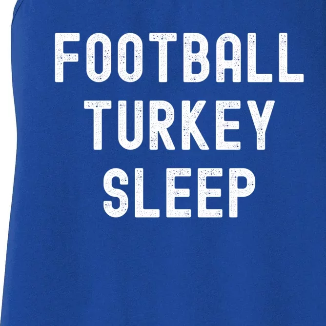 Thanksgiving Tradition Football Turkey Sleep Great Gift Women's Racerback Tank