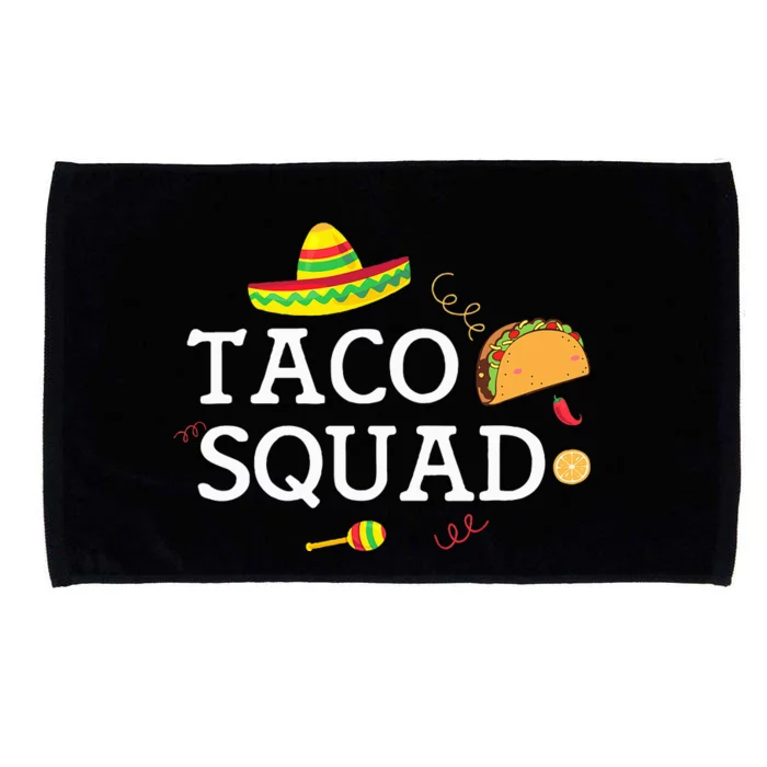 Taco Tuesday Funny Taco Squad Microfiber Hand Towel