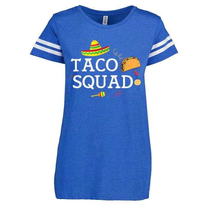 Taco Tuesday Funny Taco Squad Enza Ladies Jersey Football T-Shirt