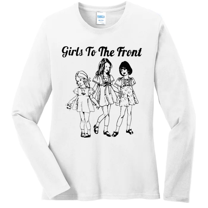 To The Front Riot Grrrl Ladies Long Sleeve Shirt