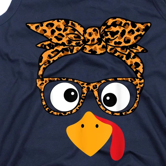 Thanksgiving Turkey Face Tank Top