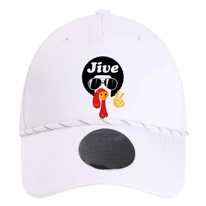 Thanksgiving Turkey Face Peace Sign Retro 70S Fans Gift Performance The Dyno Cap