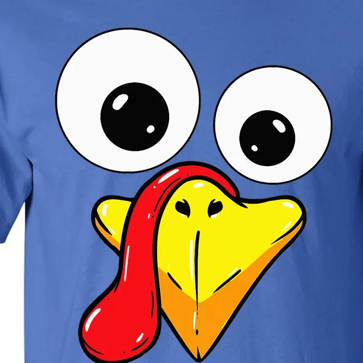 Thanksgiving Turkey Face Matching Family Costume Tall T-Shirt