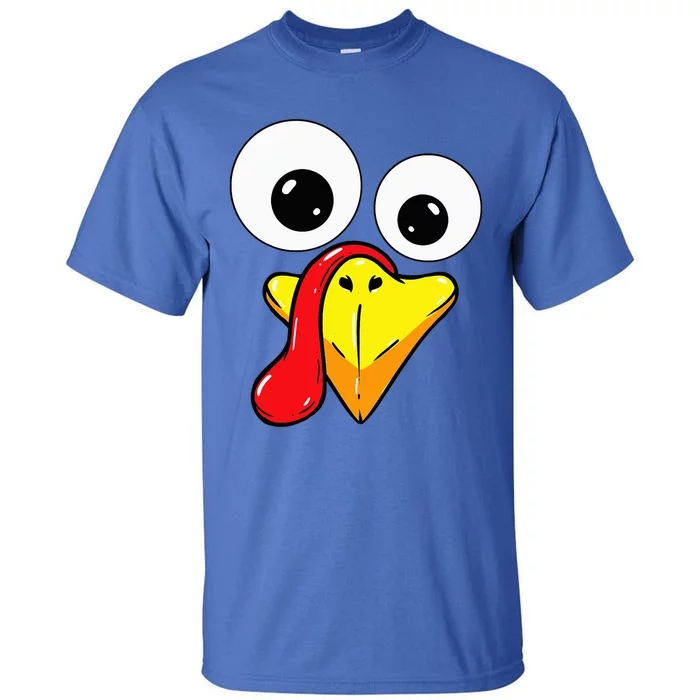 Thanksgiving Turkey Face Matching Family Costume Tall T-Shirt