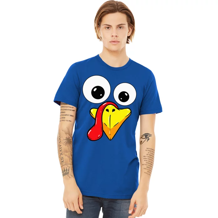 Thanksgiving Turkey Face Matching Family Costume Premium T-Shirt