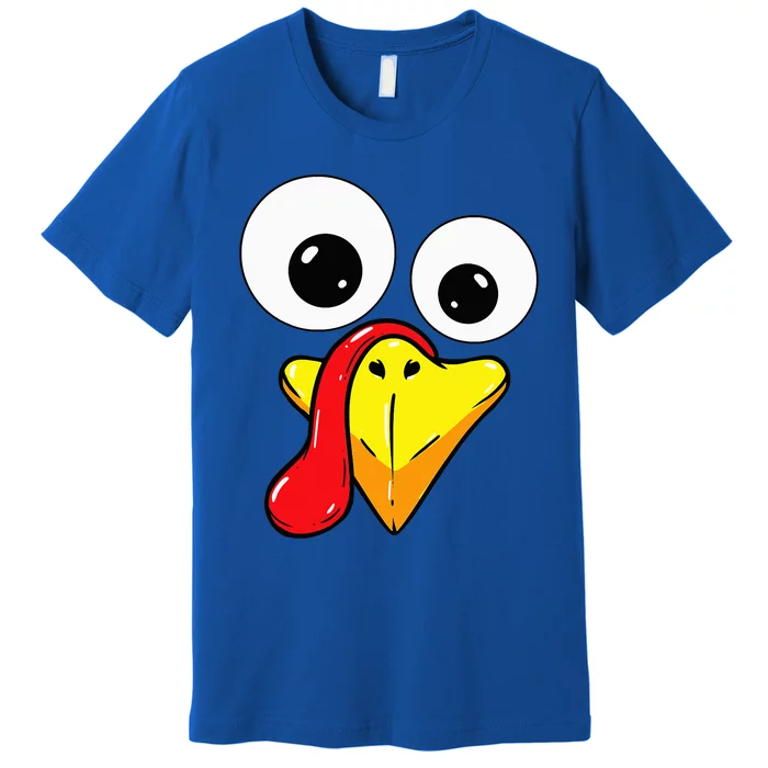 Thanksgiving Turkey Face Matching Family Costume Premium T-Shirt