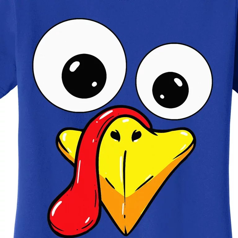 Thanksgiving Turkey Face Matching Family Costume Women's T-Shirt