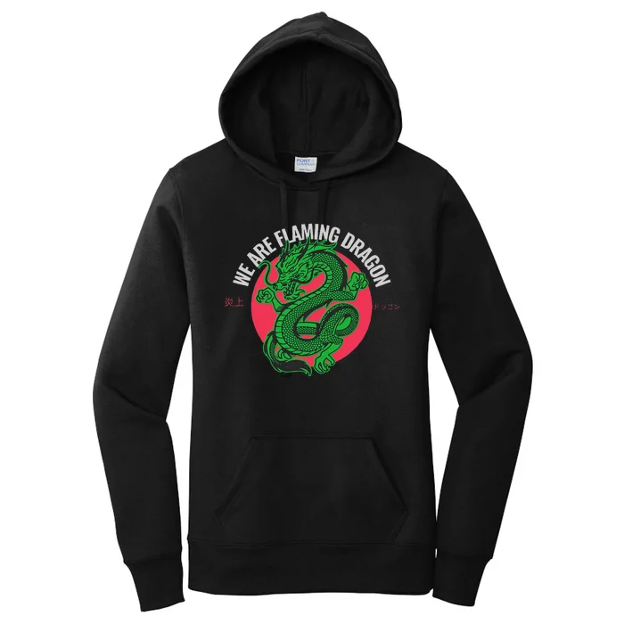 Tropic Thunder Flaming Dragon Funny Women's Pullover Hoodie