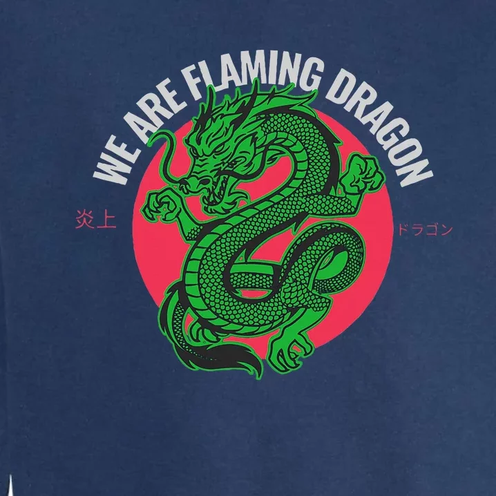 Tropic Thunder Flaming Dragon Funny Garment-Dyed Sweatshirt