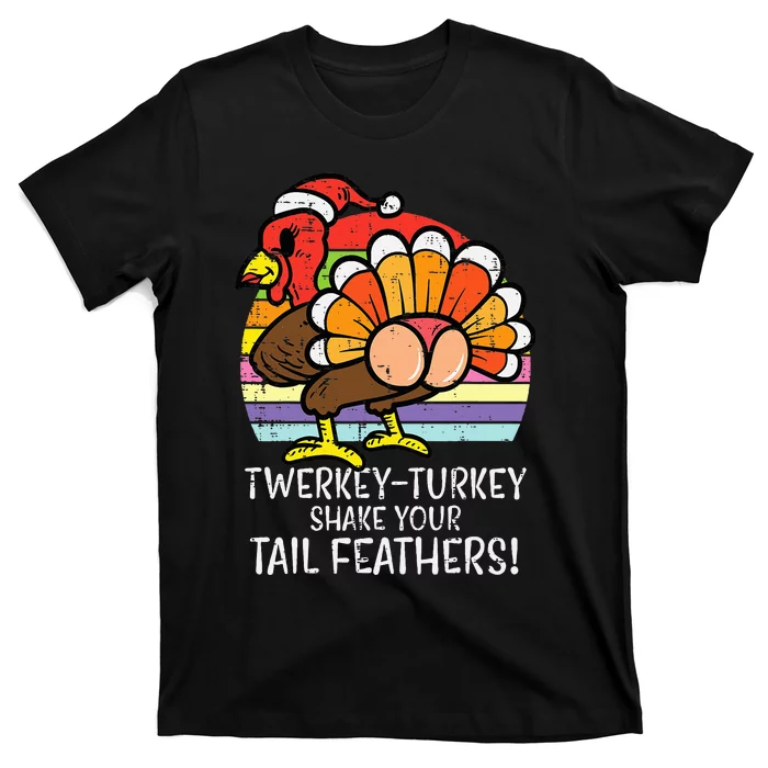 Twerkey Turkey Funny Thanksgiving Twerk Dance T-Shirt