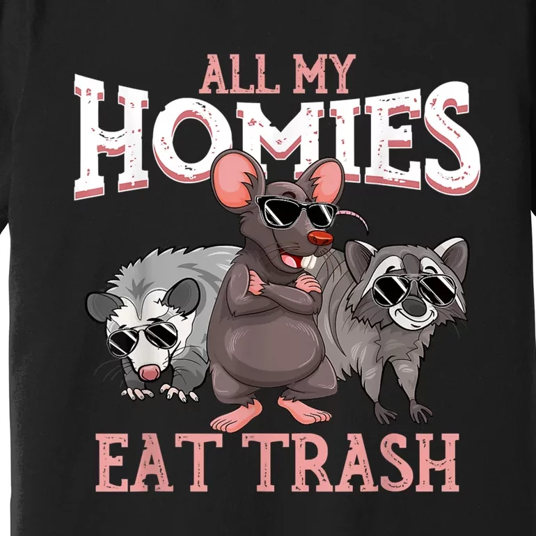 Team Trash Funny Opossum Raccoon Rat Garbage Gang Gift Premium T-Shirt