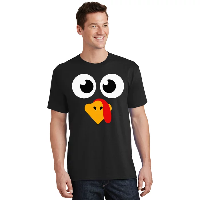 Thanksgiving Turkey Face Matching Family Costume Cute T-Shirt