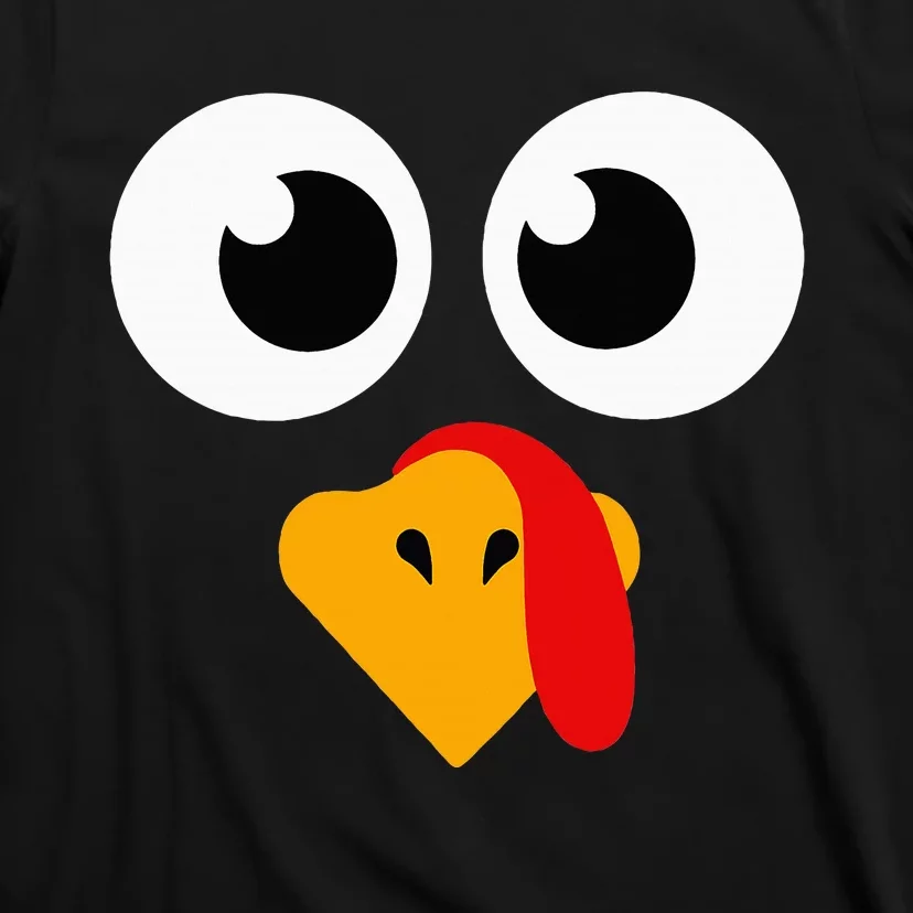 Thanksgiving Turkey Face Matching Family Costume Cute T-Shirt