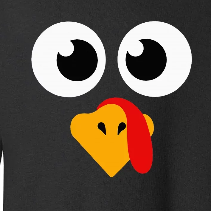 Thanksgiving Turkey Face Matching Family Costume Cute Toddler Sweatshirt