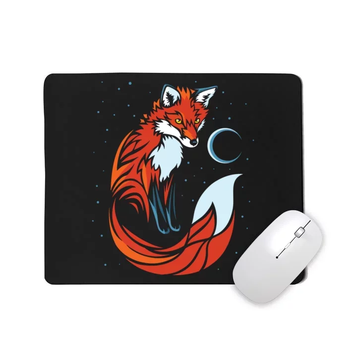 Tribal Tail Fox Raphic Design Mousepad