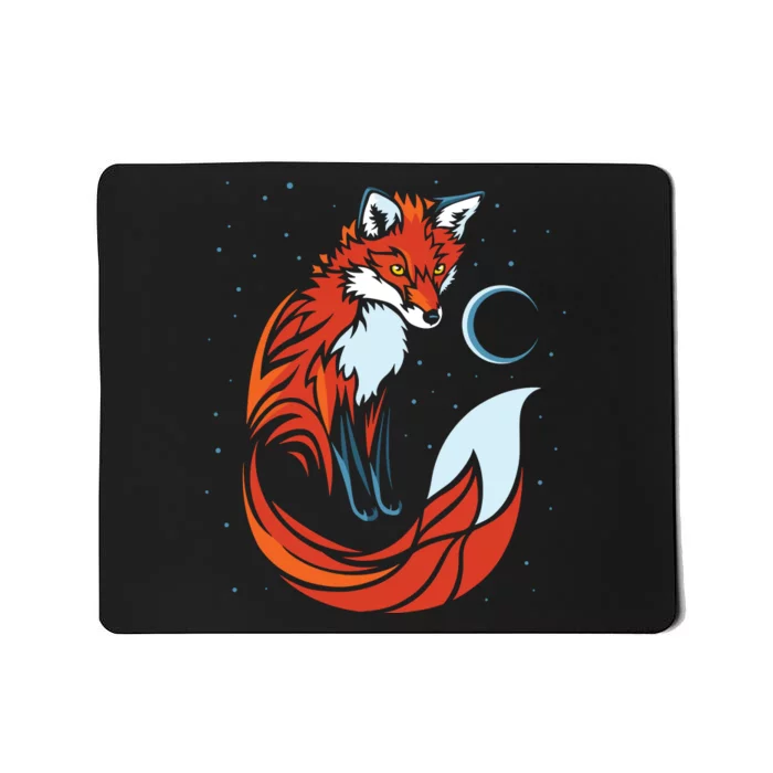 Tribal Tail Fox Raphic Design Mousepad