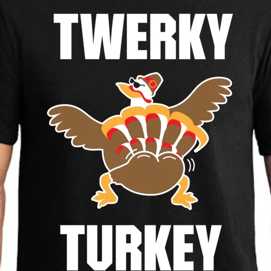 Twerky Turkey Funny Thanksgiving Day Gift Pajama Set