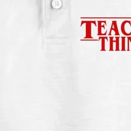 Teaching Things Funny Gift For Teacher Dry Zone Grid Performance Polo