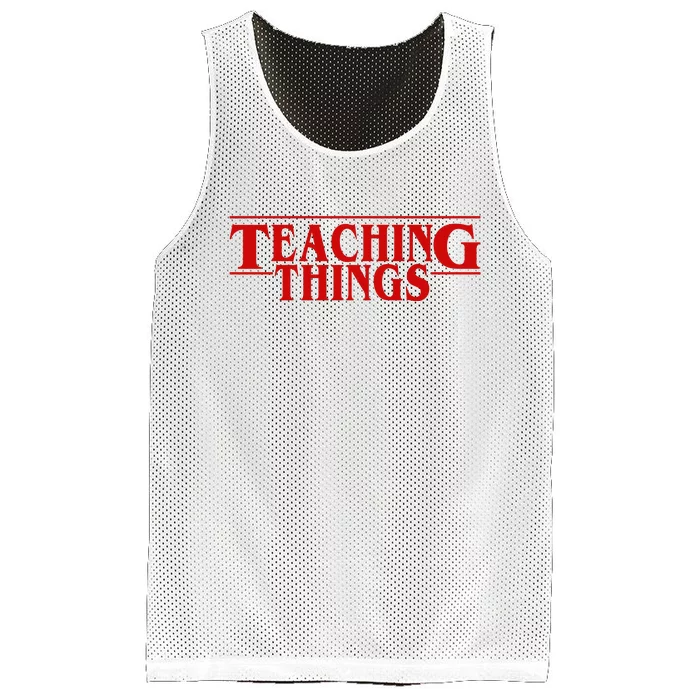 Teaching Things Funny Gift For Teacher Mesh Reversible Basketball Jersey Tank