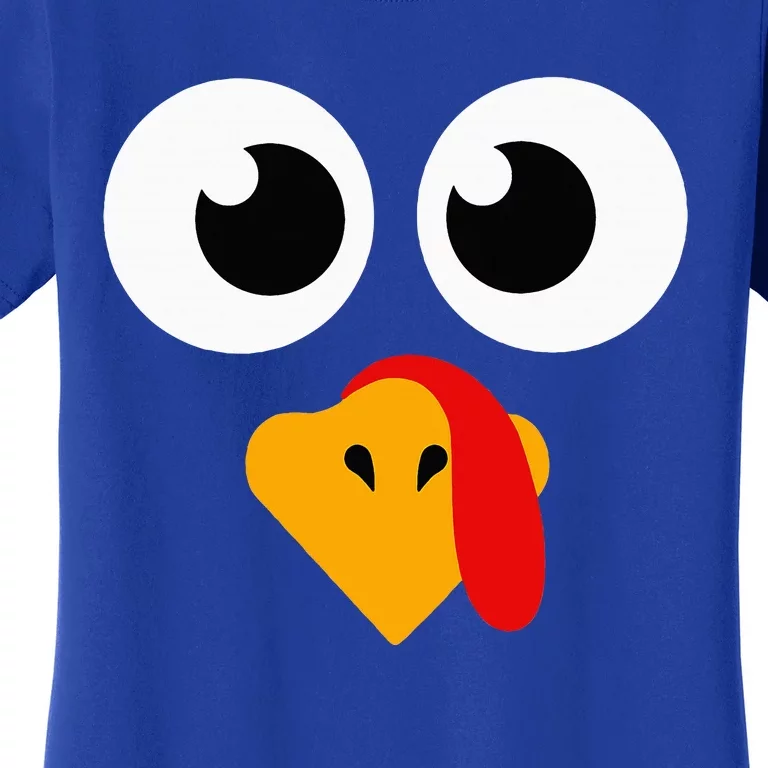 Thanksgiving Turkey Face Matching Family Women's T-Shirt