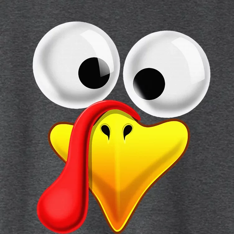 Thanksgiving Turkey Face Matching Family Women's Crop Top Tee