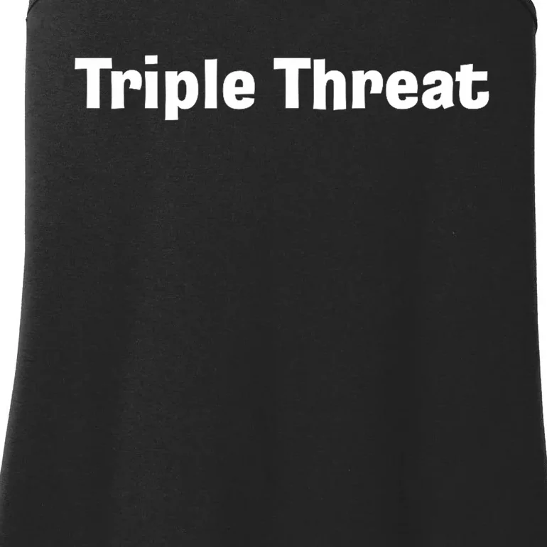 Triple Threat For Trio Of Guitar Playing Buds Or Triplets Ladies Essential Tank