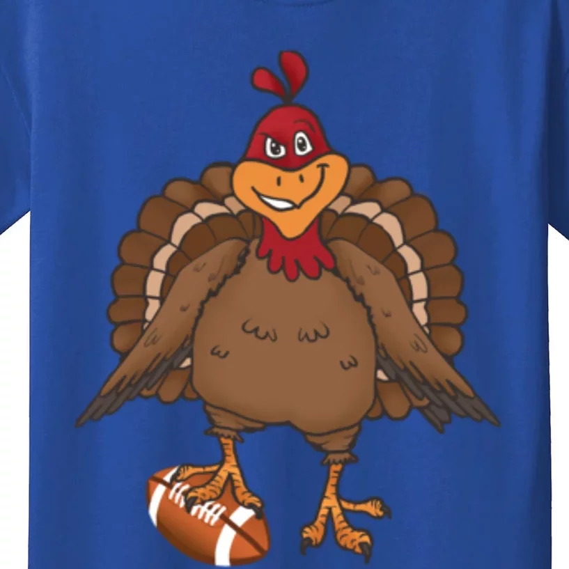 Thanksgiving Turkey Football Great Gift Kids T-Shirt