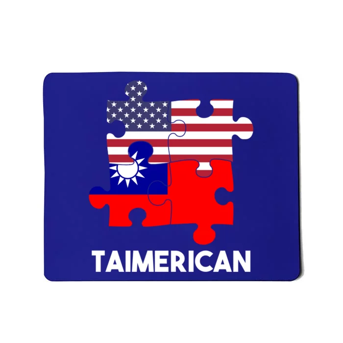 Taiwan Taiwanese Flag Proud America Puzzle Dna Mix Breed Gift Mousepad