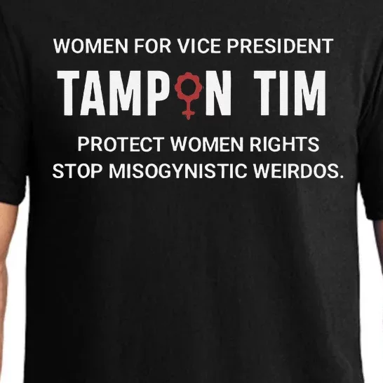 Tampon Tim Funny Meme Tim Walz Vp Vice President 2024 Pajama Set