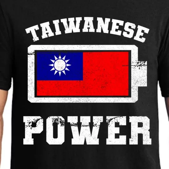 Taiwan Taiwanese Flag Proud Strength Power Battery Meaningful Gift Pajama Set