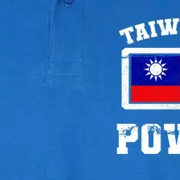 Taiwan Taiwanese Flag Proud Strength Power Battery Meaningful Gift Softstyle Adult Sport Polo