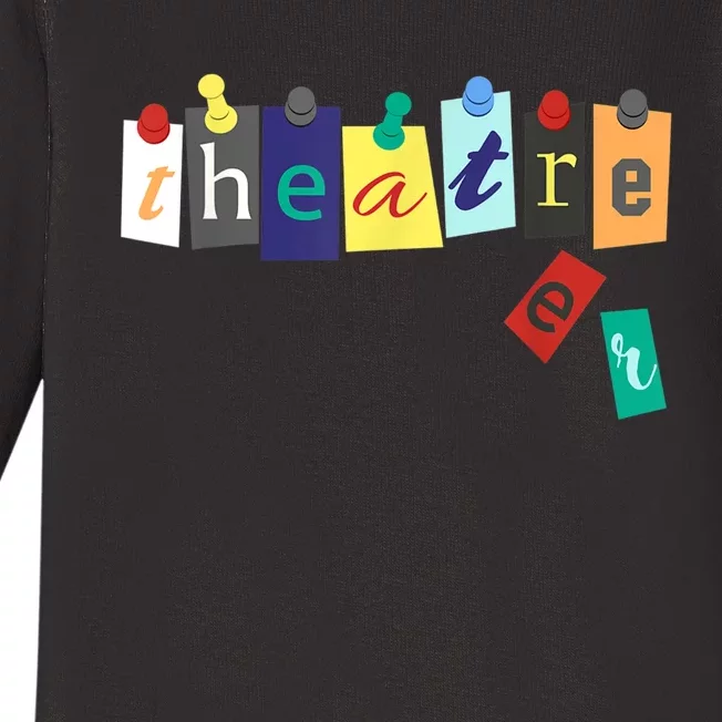 Theater Theatre Fan Musical Play Broadway Drama Baby Long Sleeve Bodysuit