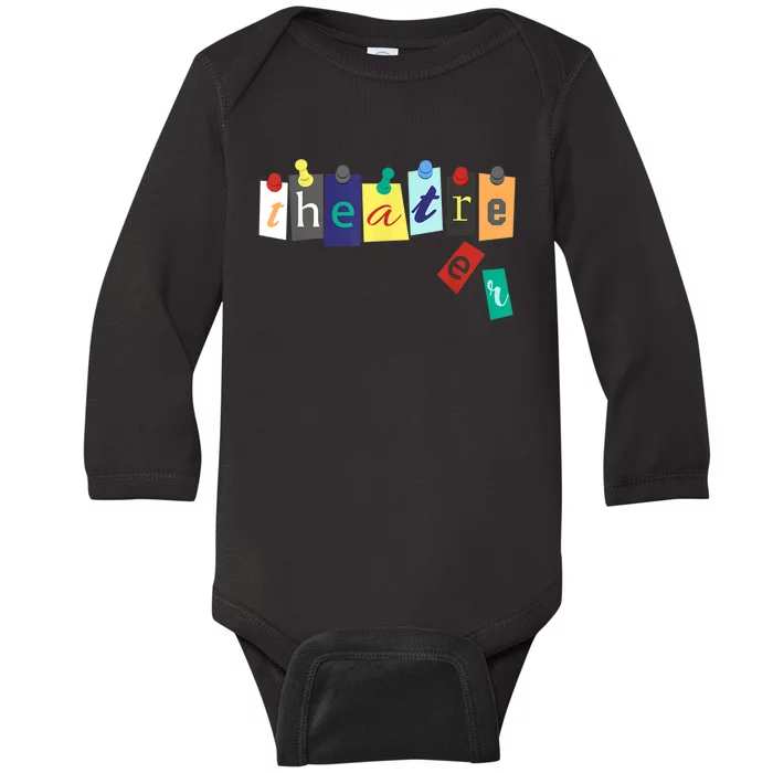 Theater Theatre Fan Musical Play Broadway Drama Baby Long Sleeve Bodysuit