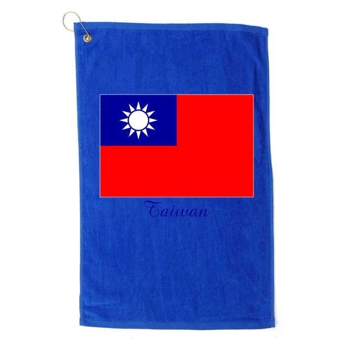 Taiwan Taiwanese Flag Souvenir Gift Platinum Collection Golf Towel