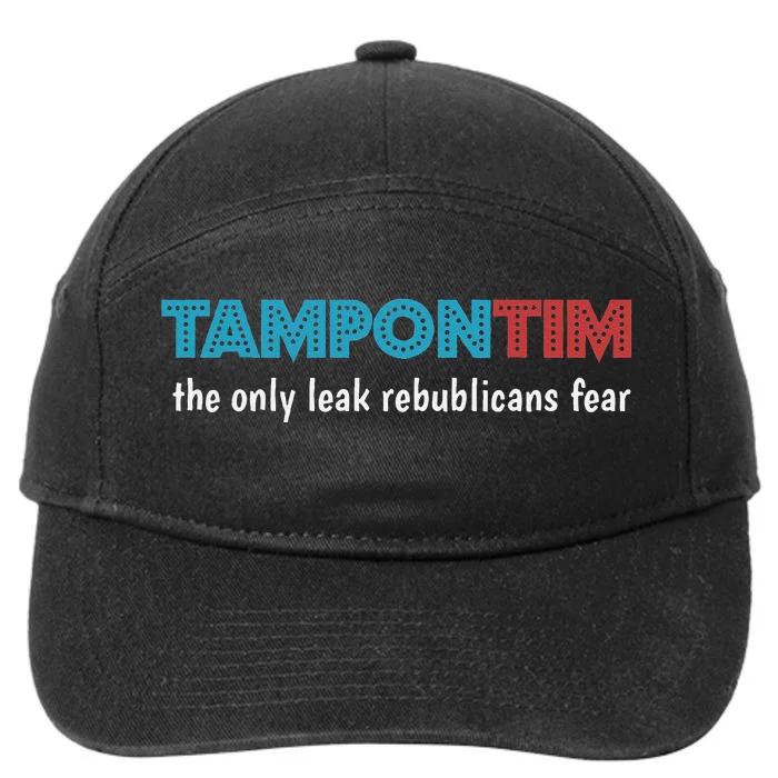 Tampon Tim Funny Meme Tim Walz Vp Vice President 2024 7-Panel Snapback Hat