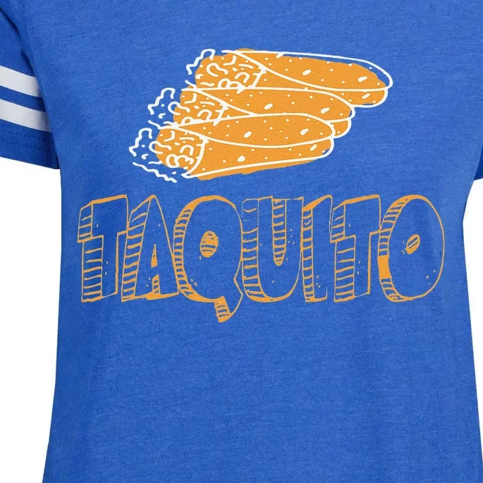 Tacos Taquitos Father And Son Matching Gift Fathers Day Enza Ladies Jersey Football T-Shirt