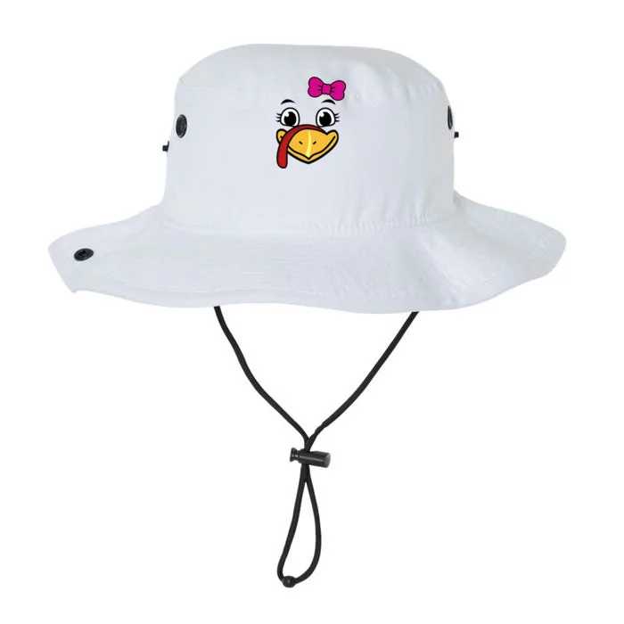 Thanksgiving Turkey Face Funny Bow Legacy Cool Fit Booney Bucket Hat