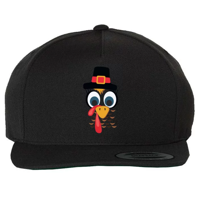 Thanksgiving Turkey Face Matching Family Costume Boy Gift Wool Snapback Cap