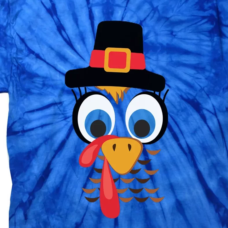 Thanksgiving Turkey Face Matching Family Costume Boy Gift Tie-Dye T-Shirt