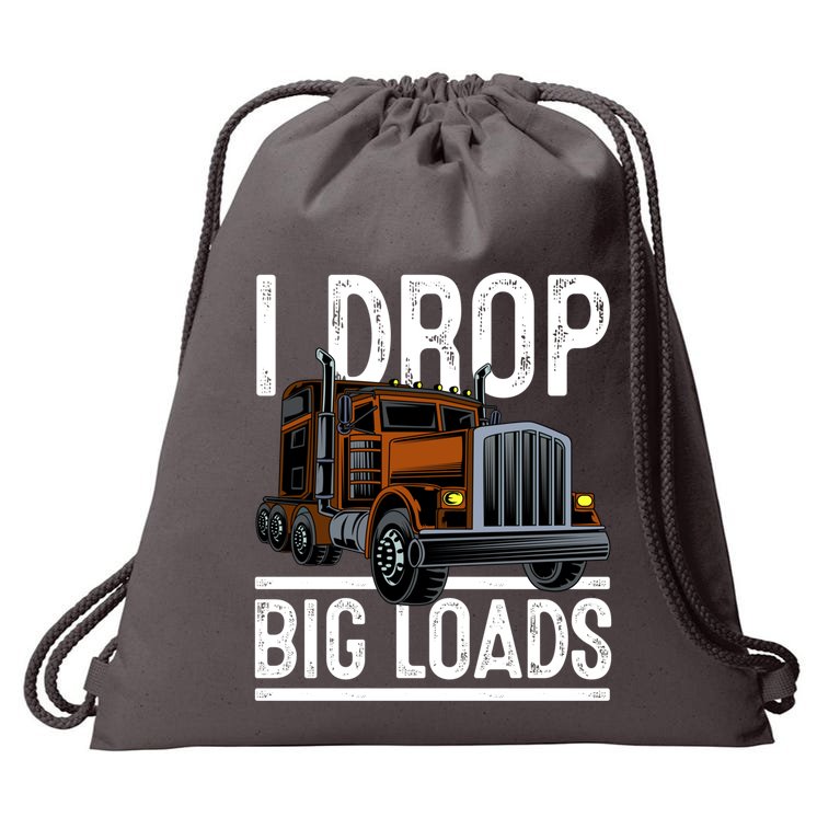 Truck Trucker Funny Gift Drawstring Bag